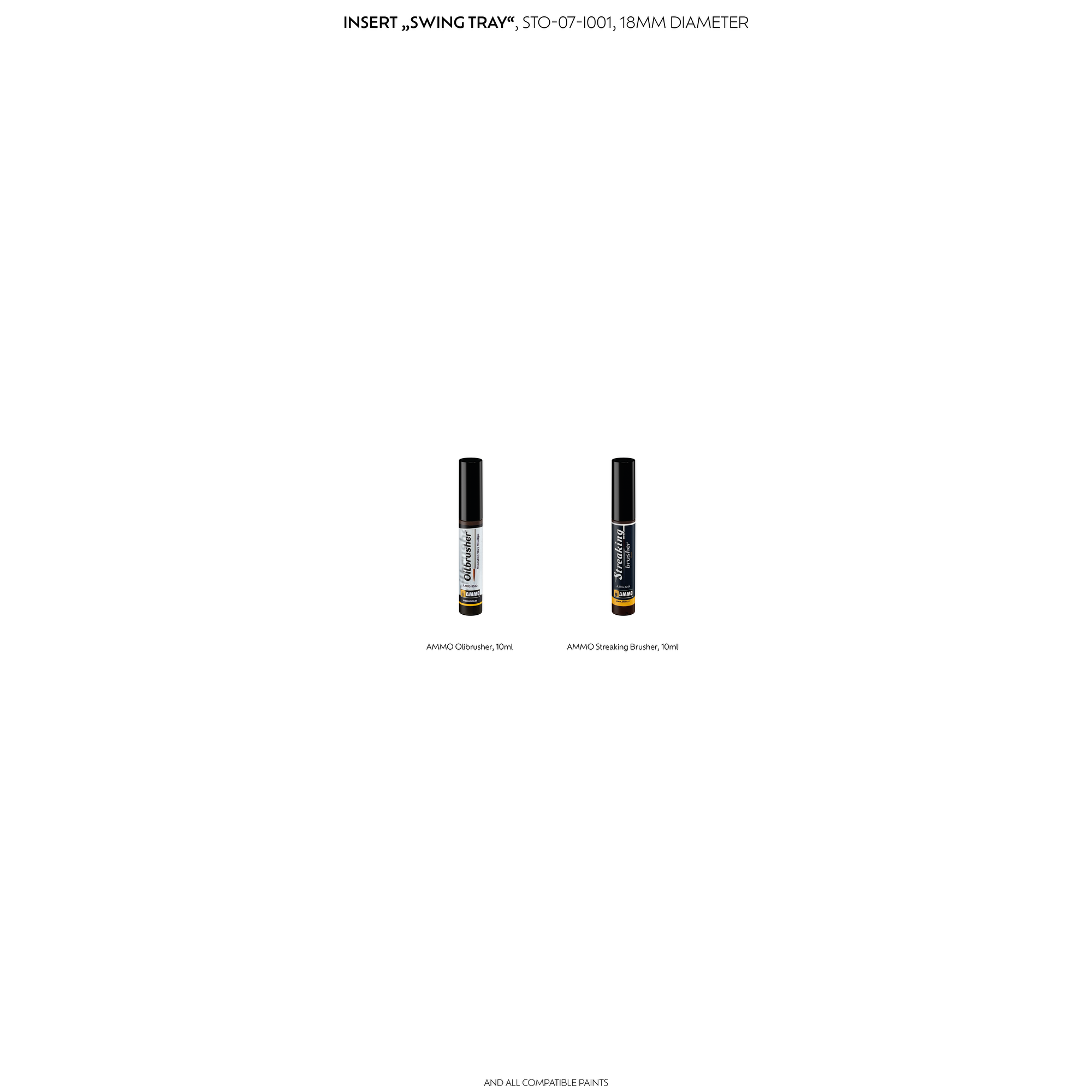 one. Einsatz "Swing Tray" - 18mm Durchmesser