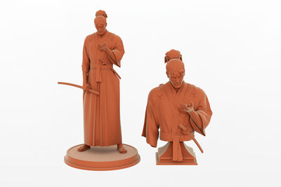 Musashi printables: Musashi Statue & Büste